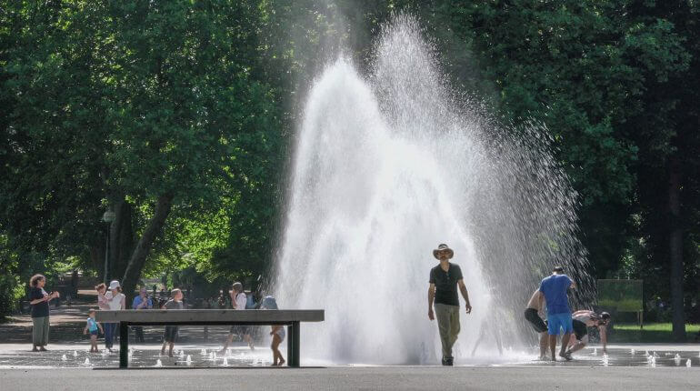 Fontaine sèche, Place de la Pépinière, Nancy