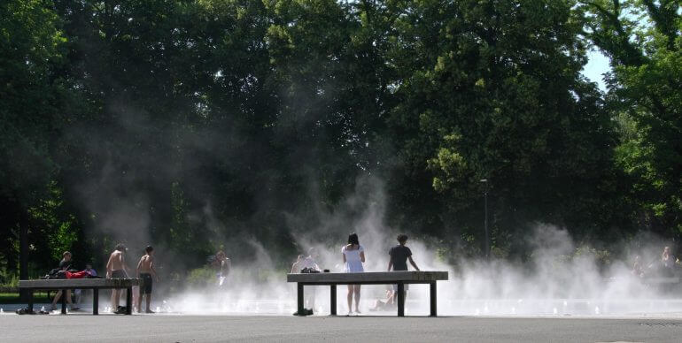 Fontaine sèche, Place de la Pépinière, Nancy